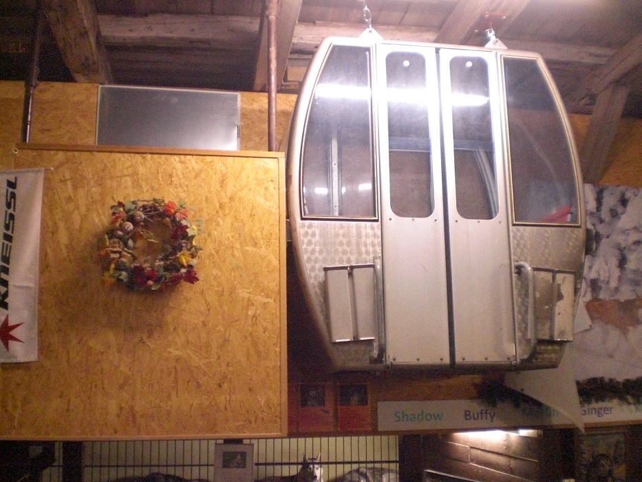 Unsere Gondel im Innenhof